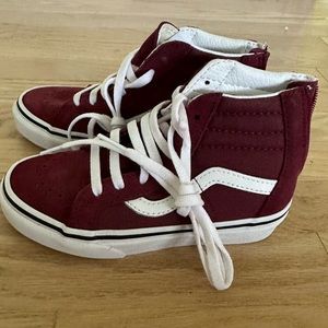 Vans kids shoes size 12 Like New